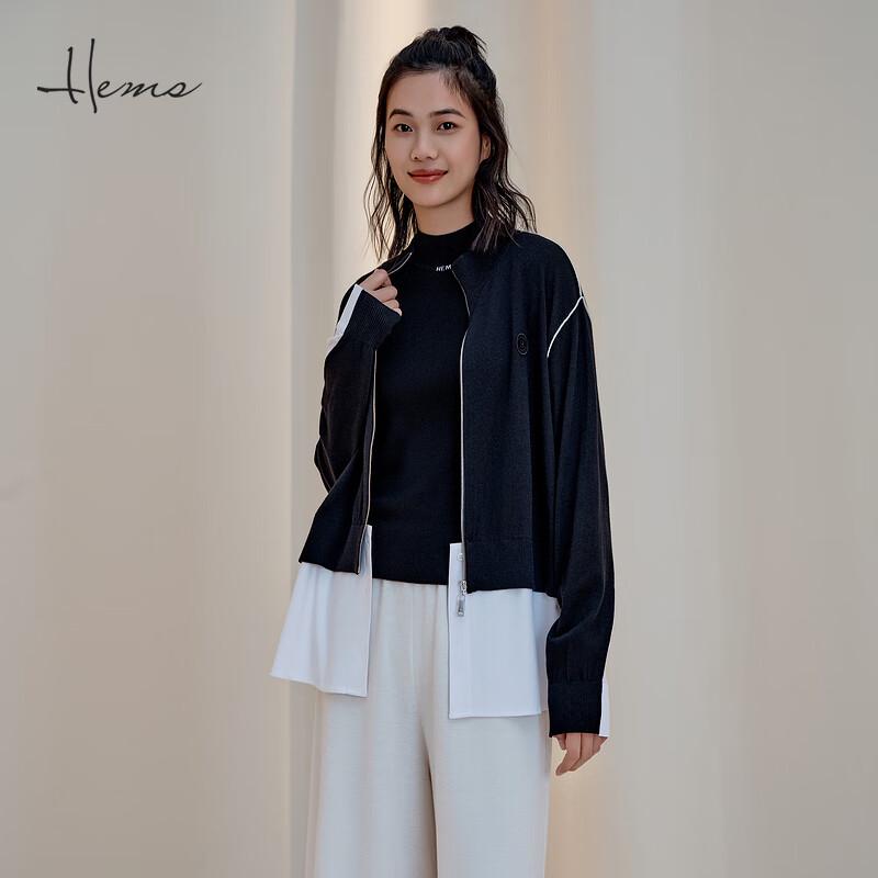 

Женский кардиган из смесовой шерсти на молнии с полувысоким воротником M