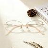 New Frameless Anti-Blue Light Presbyopia Glasses for Women Ultra-Lightweight Small-Frame Reading Eyewear Diopter 0 To +4.0
