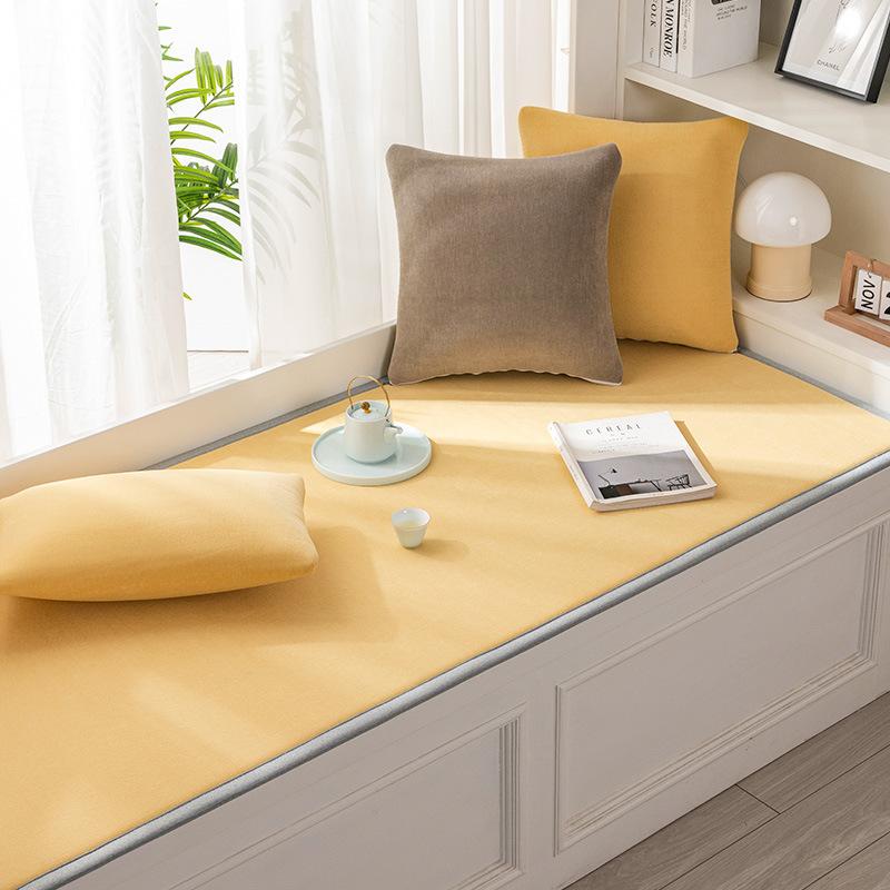 

Подушка для окна из синели, подушка для выступа, универсальная подушка для четырех сезонов, новая однотонная подушка 60*160