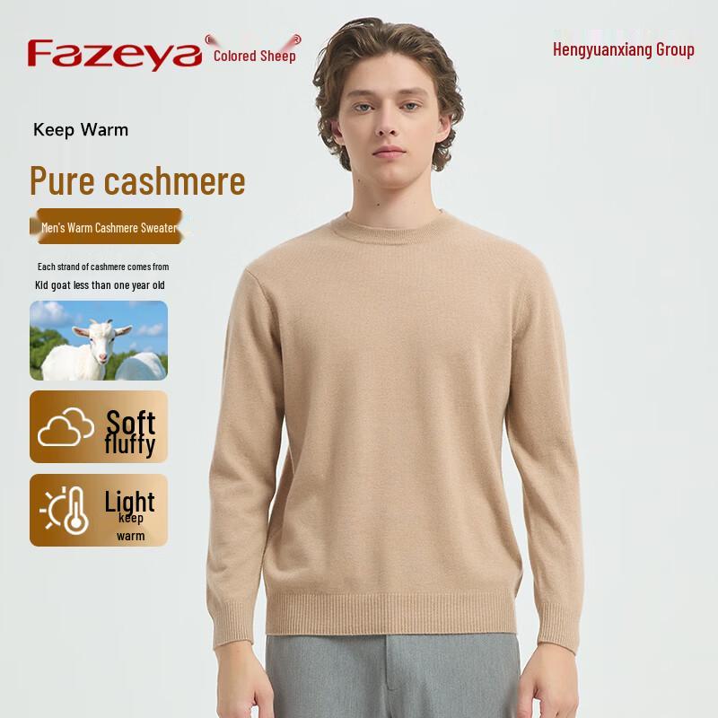 Caiyang 100% Pure Cashmere Men's Pullover Sweater