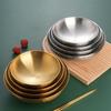 Thickened Stainless Steel Bowl High Footed Soup Bowl Tableware Korean Ramen Bowl  Children Use