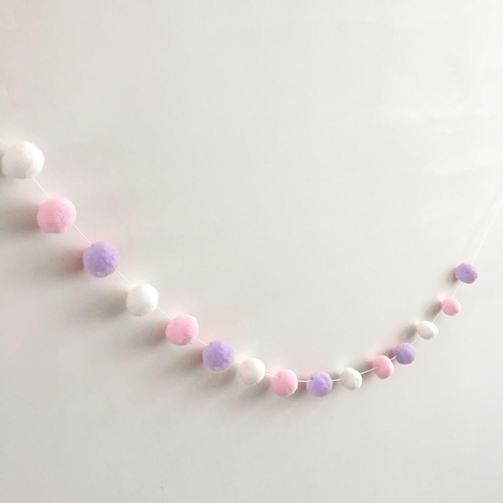 Macaron Color Ball Banner: Children's Room and Festival Hanging Decor
