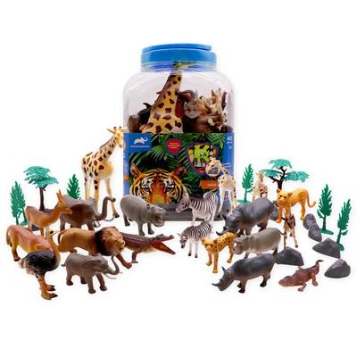 Animal Planet Animal Figure Square Bucket 40-piece Set, Popular Toys In Korea