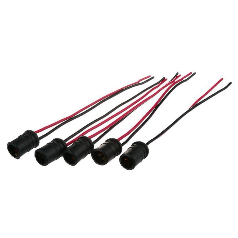 

5Pcs T10 W5W М яка гума Лампа патрон лампи роз єм Автомобіль
