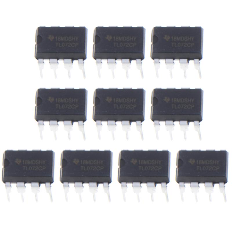 10Pcs Tl072Cp  Original Ic Inline Dip-8 Dual Operational Amplifier