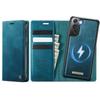 For Samsung Galaxy S21 FE 5G Case CASEME C49 Compatible with MagSafe RFID Blocking Detachable Wallet Leather Phone Cover