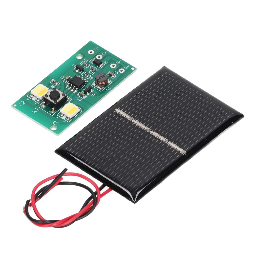 2 Set Solar Light Control Panel High Drive Efficiency Solar Lamp Controller Board for Garden 1.2V