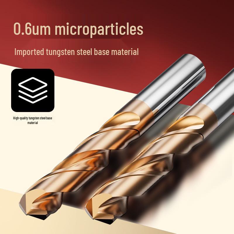 Tiangong 60-Degree Tungsten Carbide Twist Drill Bit for Hard Metals and Stainless Steel