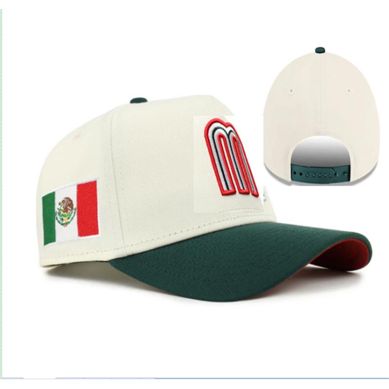 Cappellino da Baseball Regolabile con Visiera a Becco d'Anatra 'New Mexico' 2025 con 'M' Ricamata per Uomo e Donna
