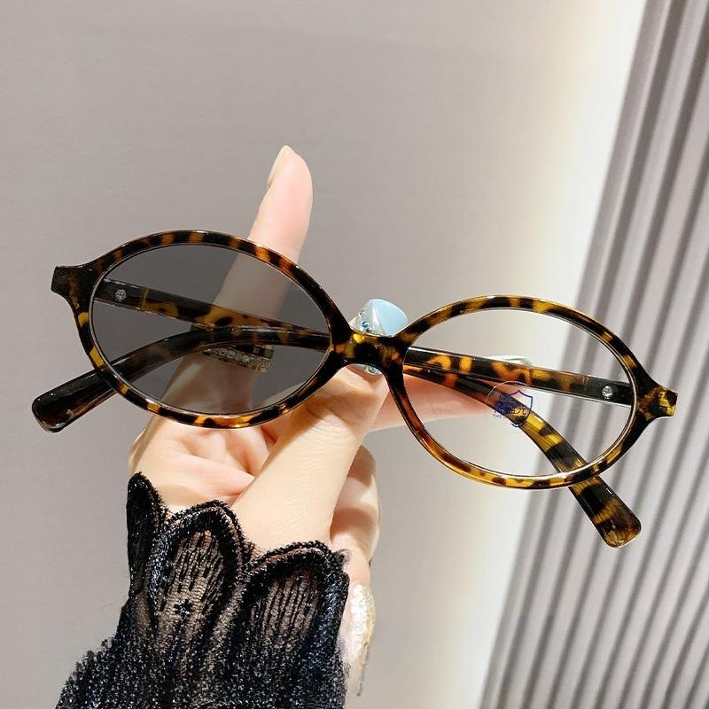 

Men s and Women s Photochromic Myopia Glasses, High-definition Anti Blue Light Glasses, High-end Temperament Frame 0 цветной печати леопарда