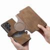 For Samsung S26 S25 S24 S23 FE S22 S21 Note20 Ultra Plus Magsafe Case Detachable Magnetic Card Holder Wallet Flip Leather Cover