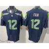 NFL Seattle Seahawks Vintage Style Football Jersey Short Sleeve Embroidered Team Apparel Men