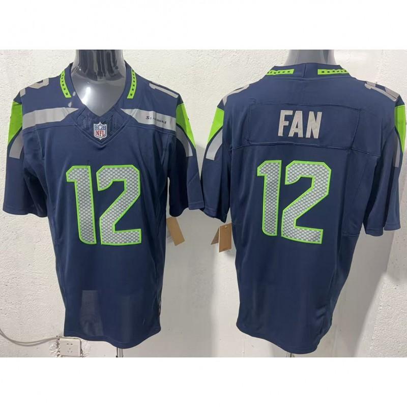 NFL Seattle Seahawks Vintage Style Football Jersey Short Sleeve Embroidered Team Apparel Men