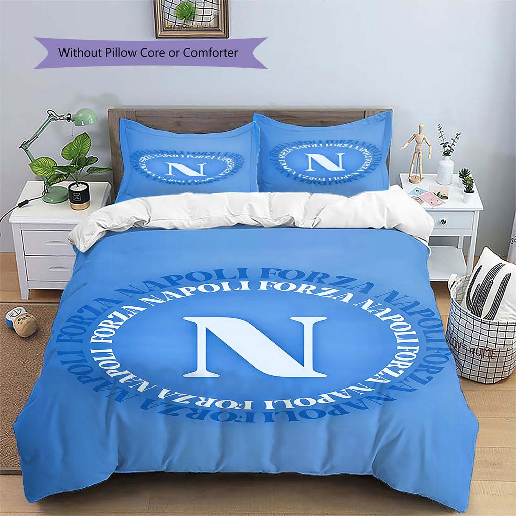 S.S.C. Biancheria da letto con motivo napoletano, Set copripiumino Copripiumino Federa Regalo di compleanno per la casa(1 * copripiumino + 2 * federa, senza nucleo)