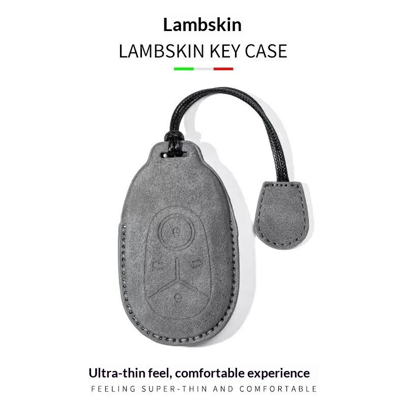 Car Key Cover for Geely EX2 Ultra Youth Dream Freedom Explore Ultra Edition PU Nubuck Leather Scratch-resistant Car Accessories