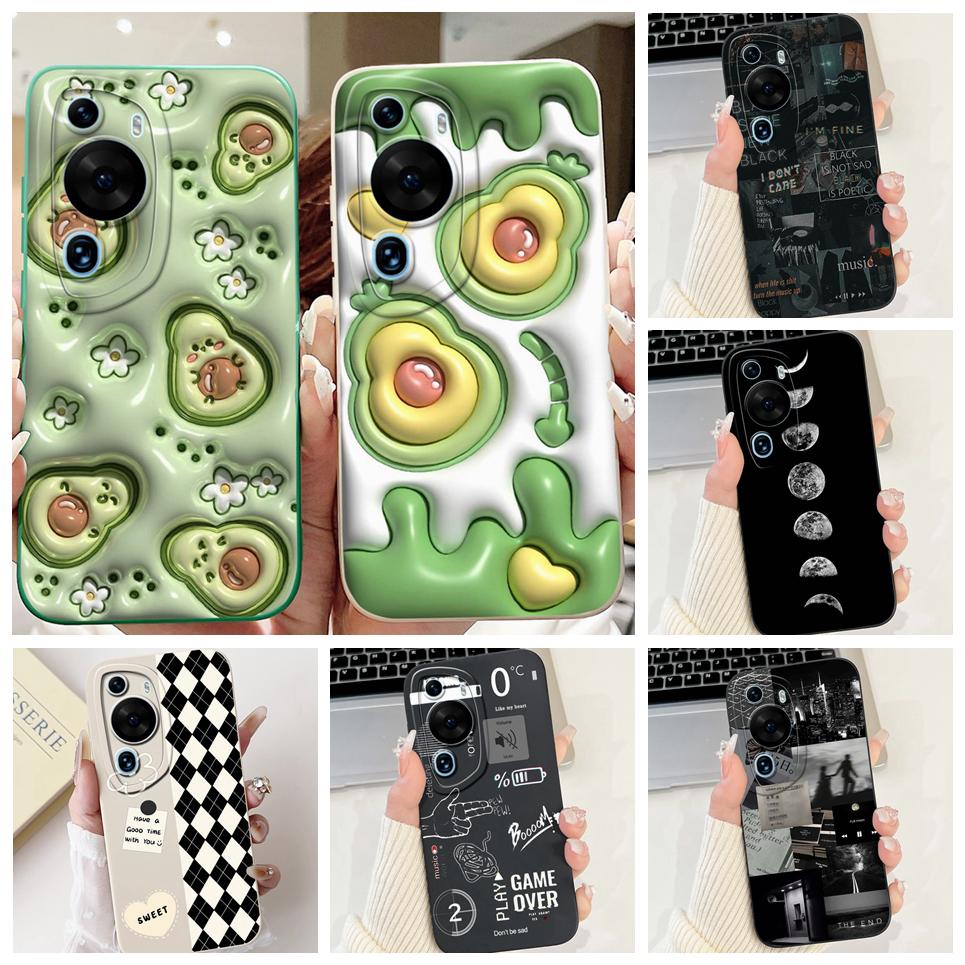 Cover For Huawei P60 Pro P60Art Case TPU 2024 Fashion Luxury Soft Silicone Phone Case For Huawei P60 Camera Protection Bumper