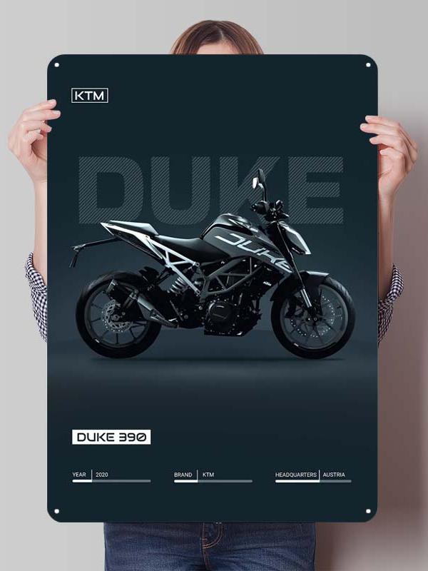 

K-KTM Tinplate Sign Motorcycle Poster Decoration Living Room Decor Men Custom Metal Signs for Garage Wall Art Decoration Retro 30x40cm(11.8x15.7inch)