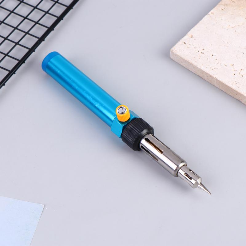 Handy Gas Soldering Pen Soldering Iron For Precise Welding And Heat Shrink For Diy Repairing With Changeable Tips 210~450 Celsius
