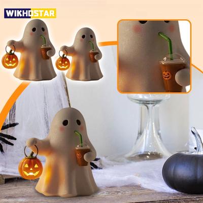 Uroczy Duch/ Dekoracja Lampka Nocna Żywica Halloween Dom Kreatywne Rzemiosło Dekoracja Atmosfera Dekoracje Halloweenowe Wystrój Domu