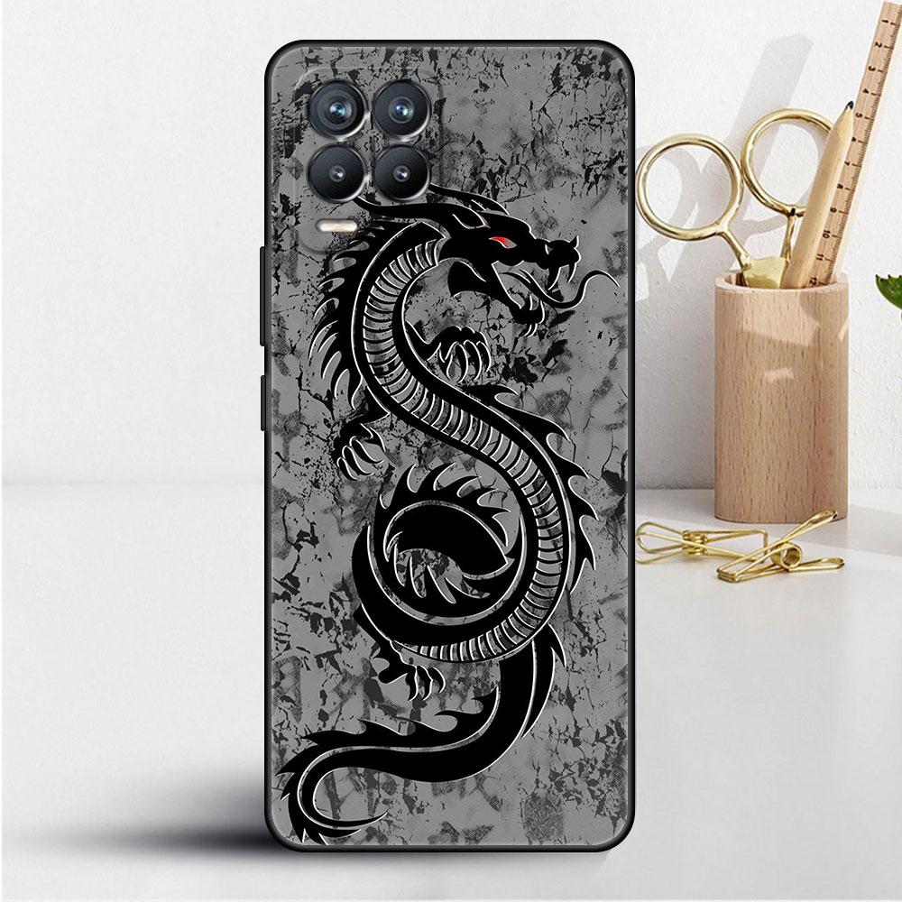 

Чехол для Realme 8 C21y GT Neo 2 3 8i C21 7 C11 6 C12 C35 C3 GT 9 Pro C12, силиконовый чехол для телефона из ТПУ, модный китайский винтажный дракон Realme GT Neo3