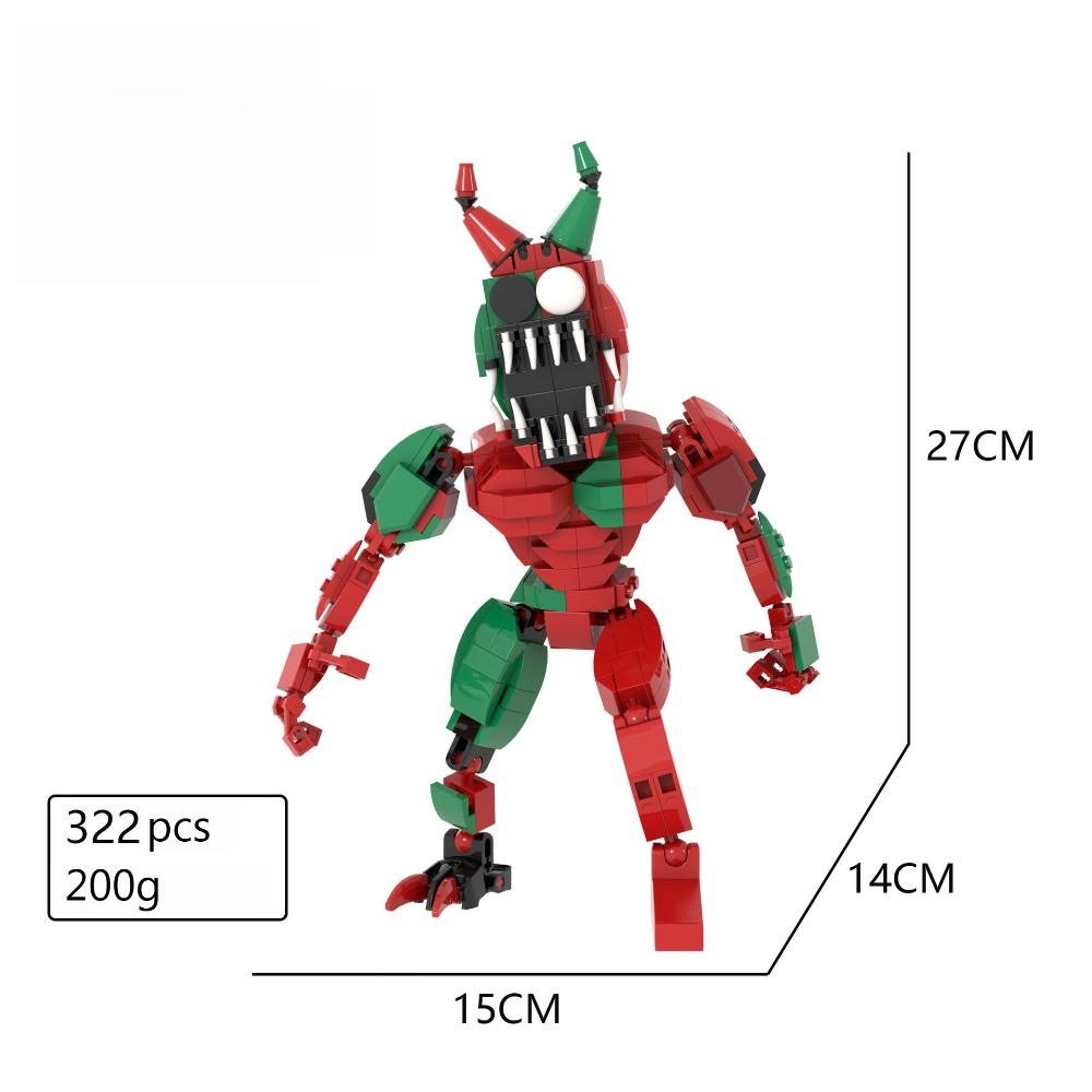 Garten Of Banban 9 Chapter Red Green Mix Monster Green Dog Black Cattle Building Blocks Xmas Toys Birthday Gifts Kids
