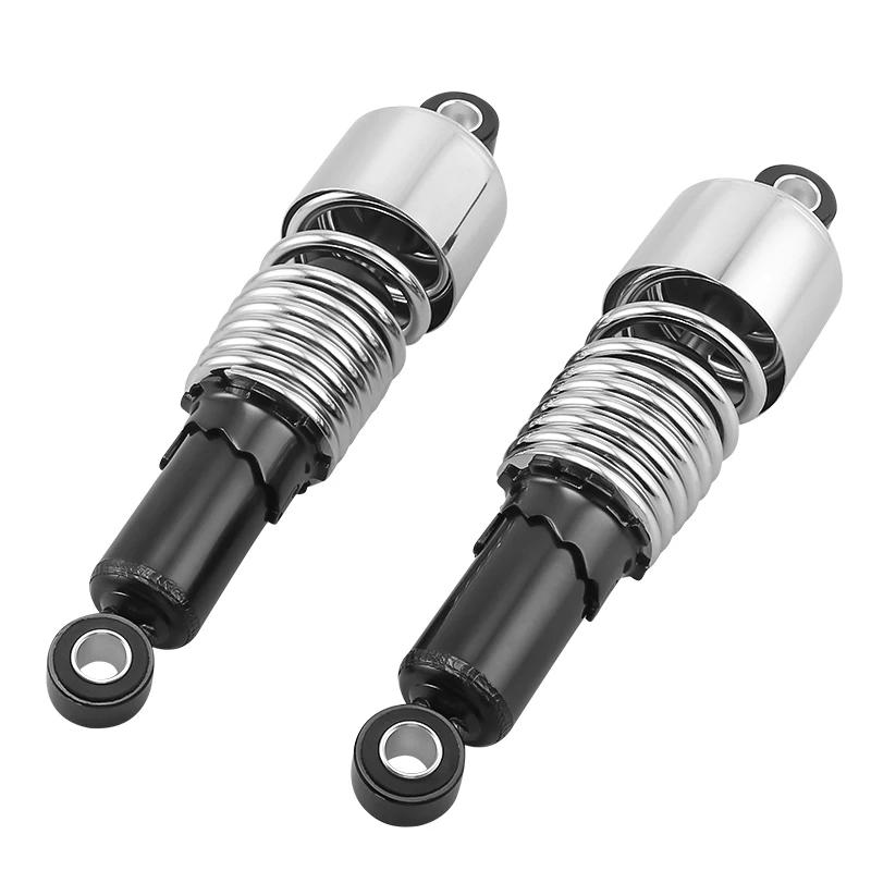 Motorcycle Rear Shock Absorbers 10.5" 267mm Adjustable Suspension Shocks Spring For Harley Sportster Touring
