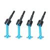 MEAPUXIN 4Pcs Universal Drive Shafts, 70mm CVD Drive Shafts, Aluminum Alloy, Upgrade Parts for TT02 110 RC Car, Durable Design, Easy Installation
