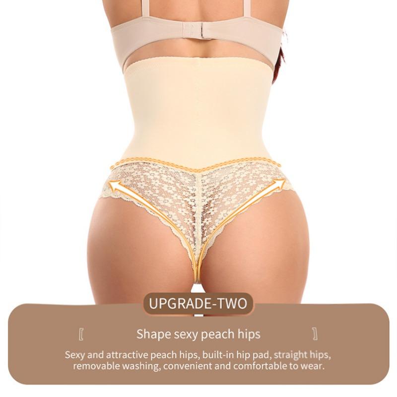 Women S High Waist Lace Tummy Control Shapewear Panties Large Size