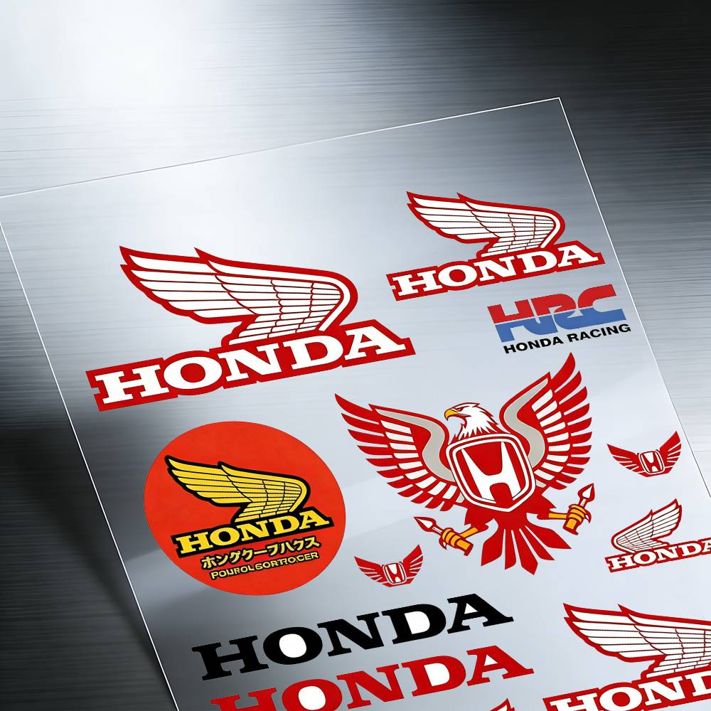 For Honda Reflective Motorcycle Stickers, 3M Safety Warning At Night In The Dark Scooter Helmets PH2