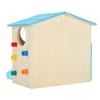 Wooden Hamster Fun House Huts Toy Hamster Exercise Playthings Fun Gym Playground