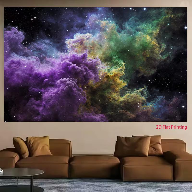 2D Outer Space Stars Live Stream Background Cloth for Vlog Decoration