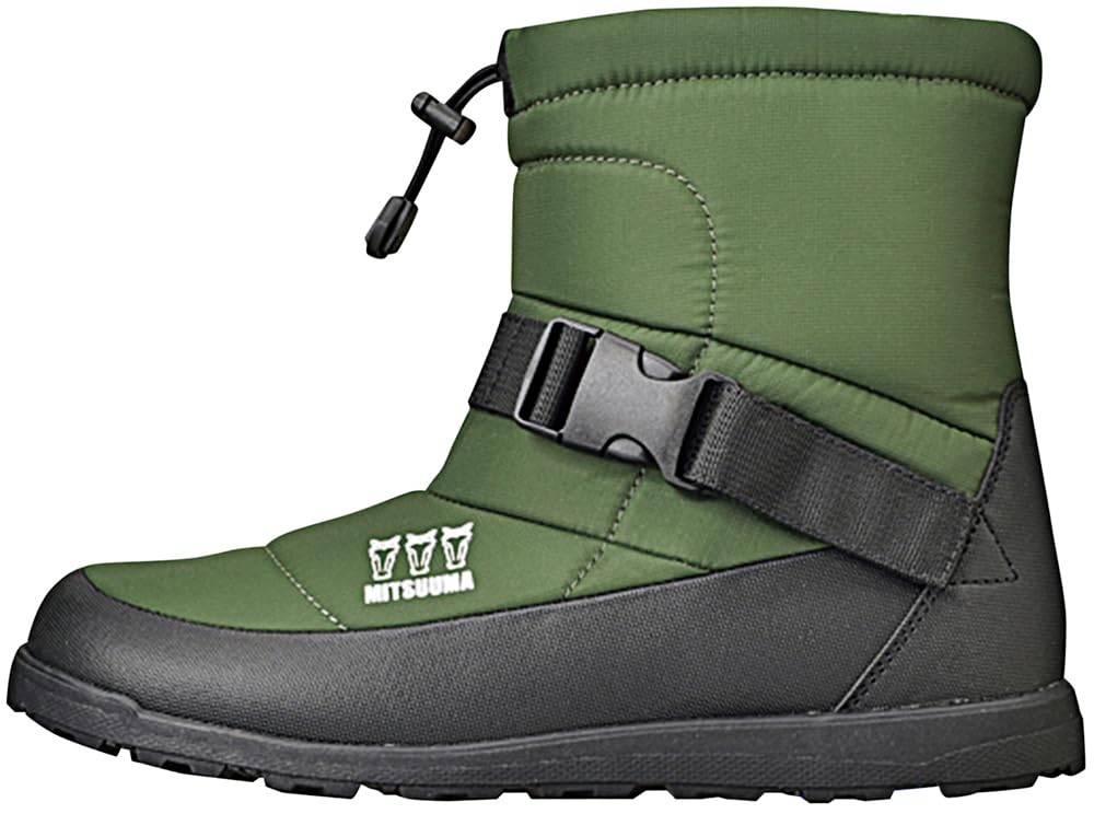 Mitsuuma Snow Warm Fleece Glass Fiber 4cm Ground Buckle Outdoor Hiking Down Lightweight Glass Fiber Large Boots, Lightweight, Non-Slip, Lining, Sole,
