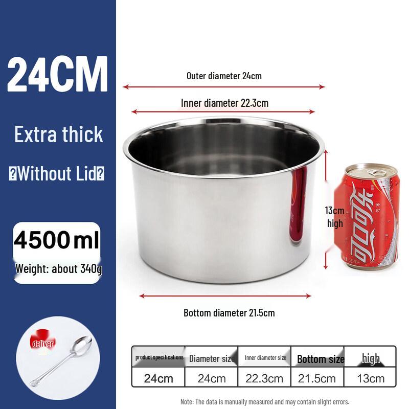 Q7wei Thickened Stainless Steel Condiment Pot with Lid