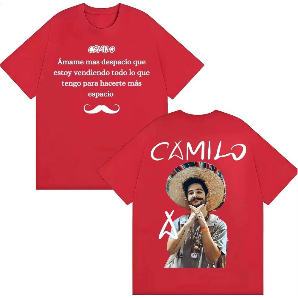 

Singer Camilo Tribu Album Tour Graphic T-shirt Men Clothing Cotton Short Sleeve Top Fashion Hipster Pop Music Streetwear 3XL