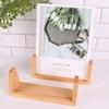 Warm Light Wooden Lighted Base Non-slip USB Plug in LED Lighted Stand Multi-functional U-Shape Design Lighted Picture Frame