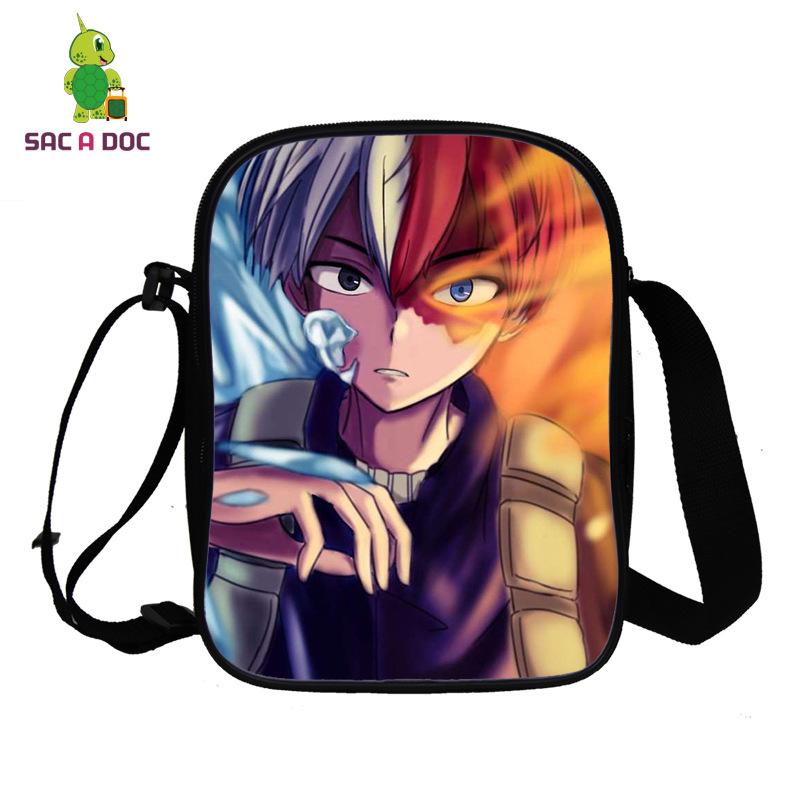 Anime My Hero Academia My Hero Academia Peripheral Printed Messenger Bag Full Color Personality Shoulder Bag