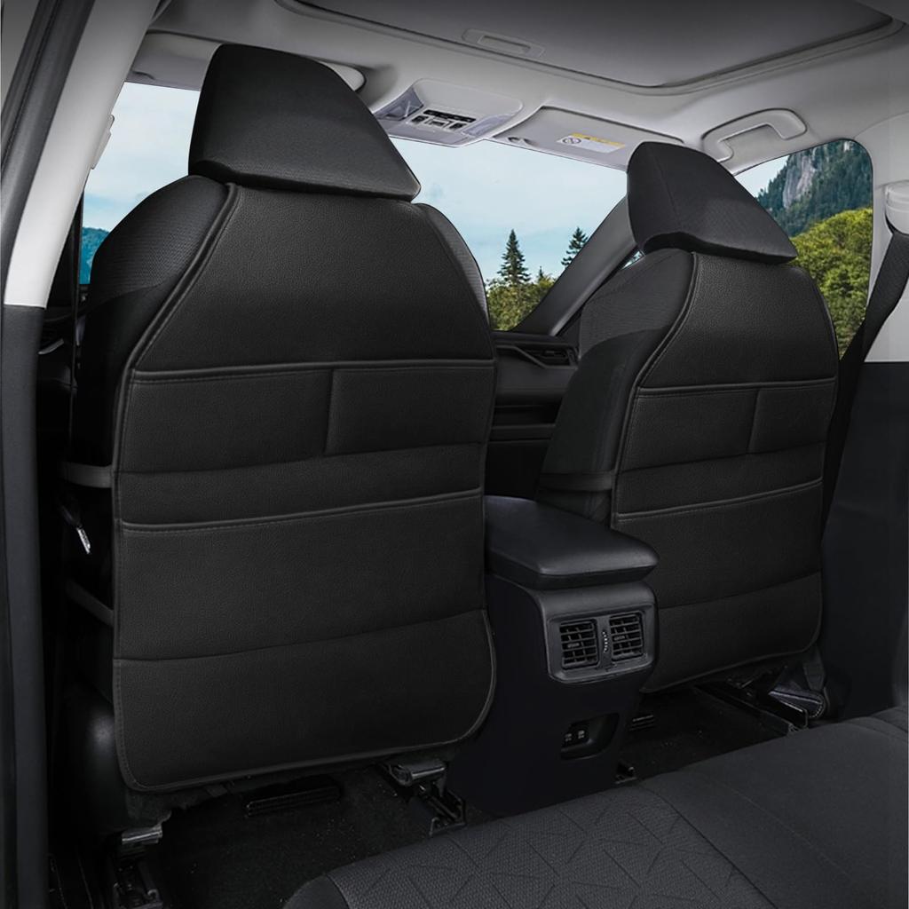 YORKNEIC Seat Kick Guards for Toyota Corolla Touring 2019 and Seat Back Kick Car Seat Seat Back Pockets with Storage Scratch and Stain Interior Seat