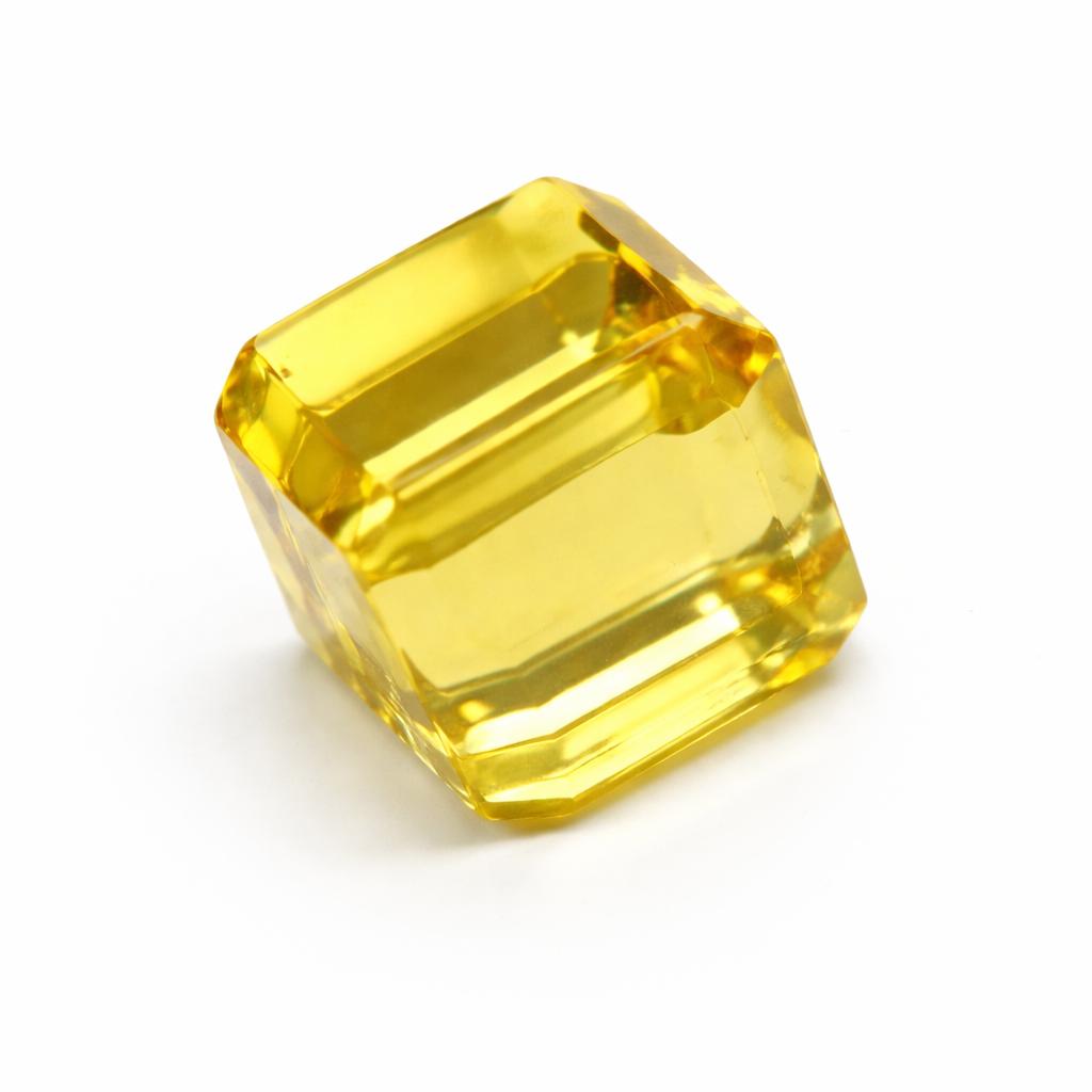 Natural Topaz Yellow Cube Cut CERTIFIED 148.40 Ct Loose Gemstone Huge Size