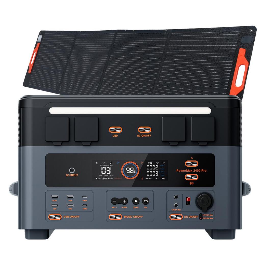 Oscal Portable Power Station PowerMax 2400 Pro 2016wh Capacity  2400W Output  1500W Ultra-fast Charging