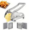 1pcs Potato Cutter Food Grade Stainless Steel Vegetable/Chips Chopper With Non-slip Suction Cup Base With Replacement Blades
