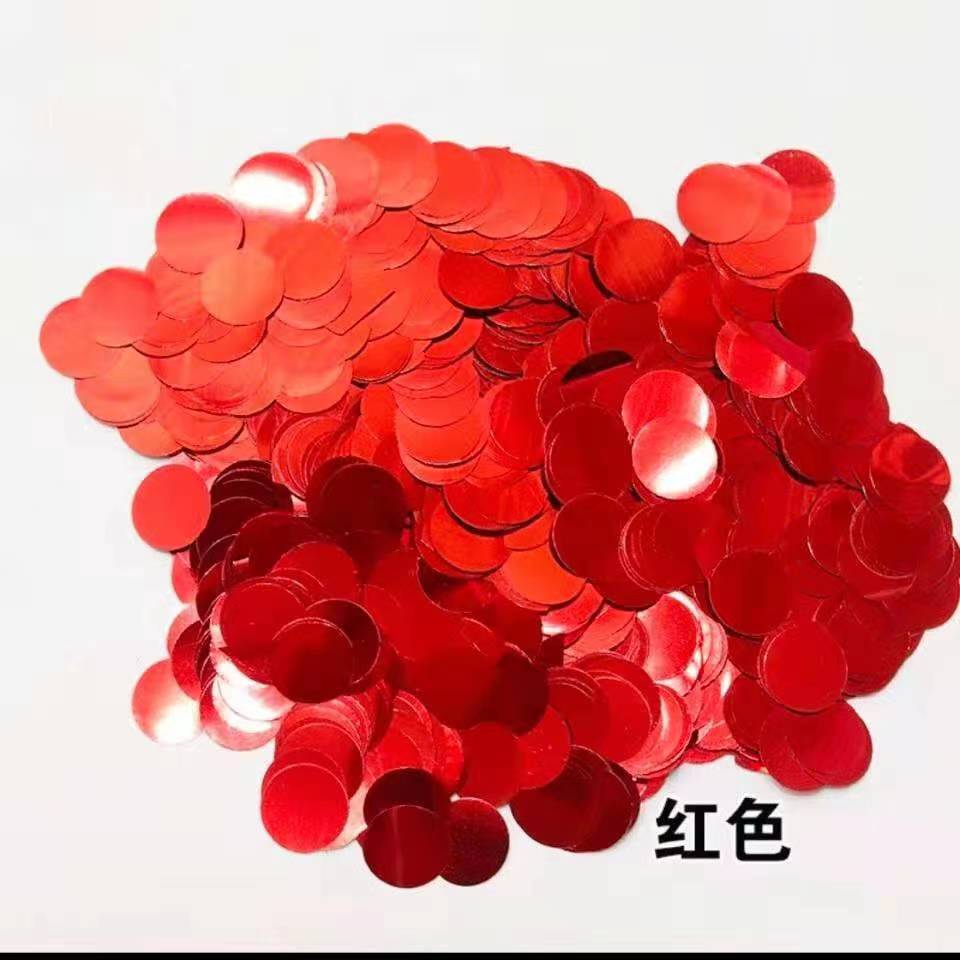 Factory Price Balloon Sequins 1.5Cm Round Transparent Bobo Ball Filled With Decorative Rose Gold Sprinkles 100G