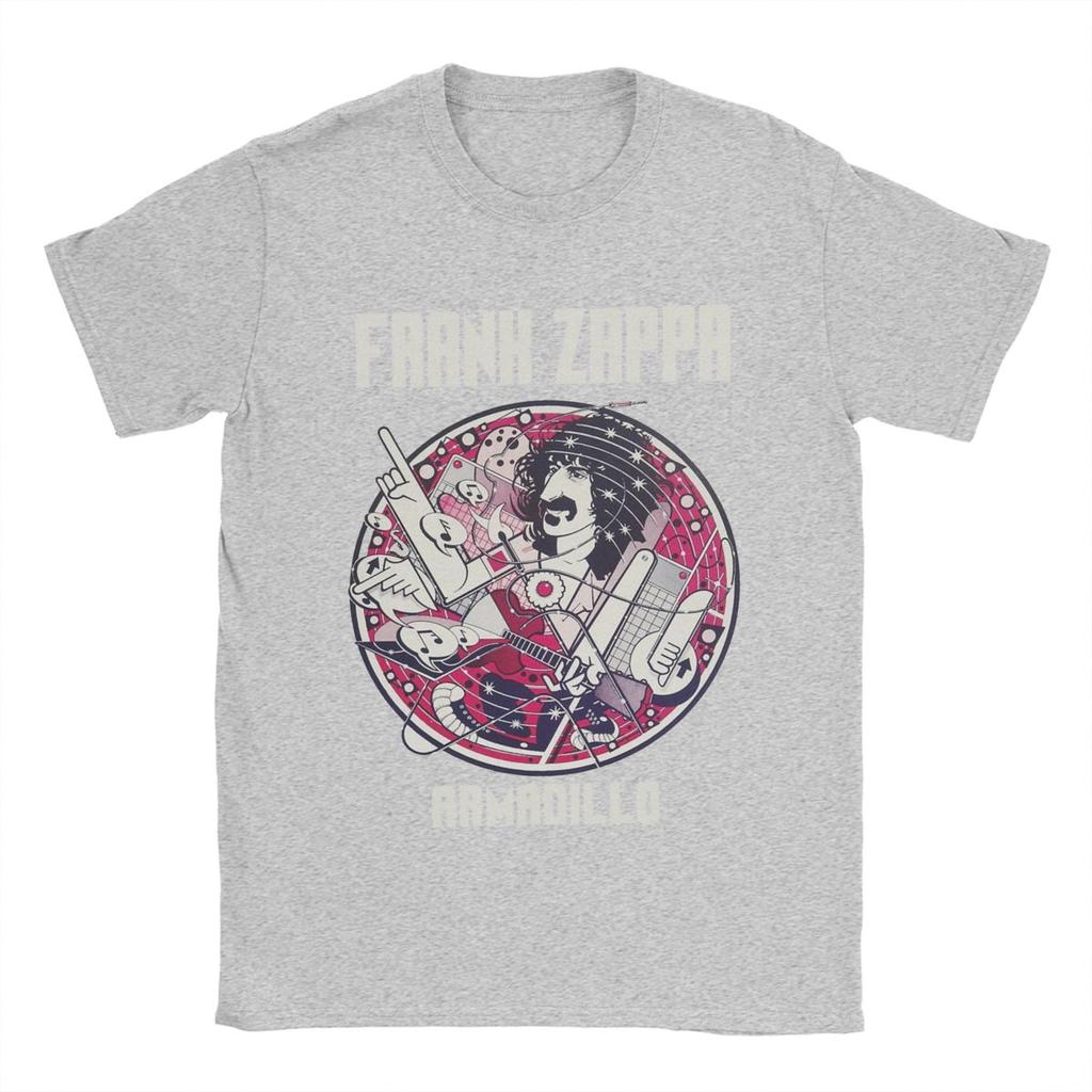 Frank Zappa T Shirts Men's Cotton Funny T-Shirt Crewneck Tees Short Sleeve Clothes Birthday Present