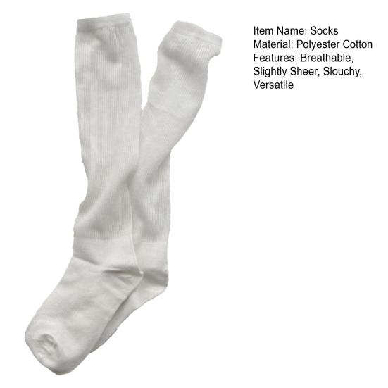 Knee High Slouchy Socks Women Slightly Sheer Scrunch Socks Girls Slouchy Boot Socks for Dating Party Street Wear