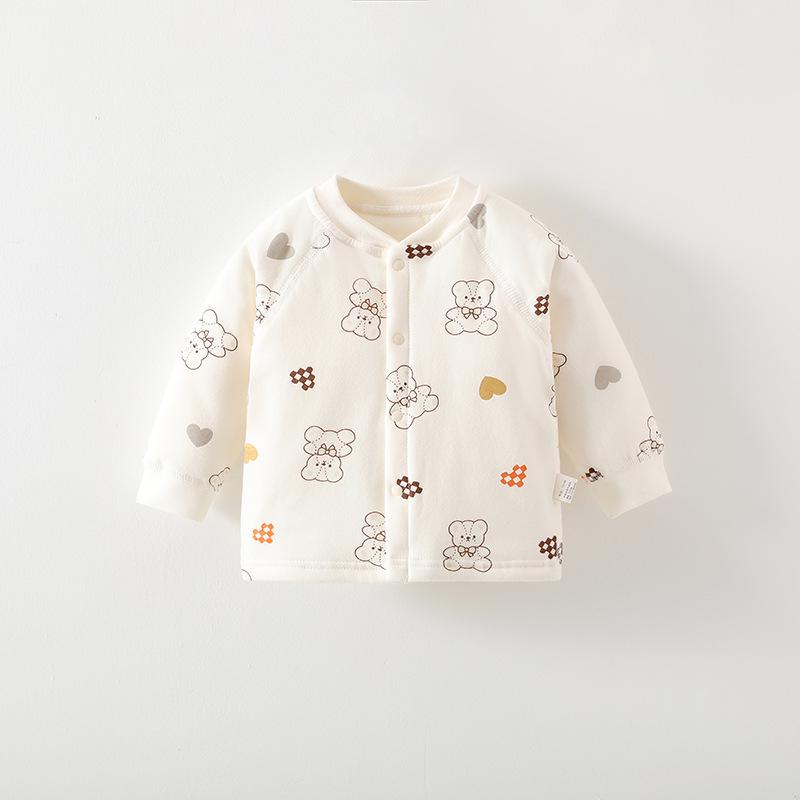 Class A Pure Cotton Baby Top - Warm, Boneless, Unisex Newborn Home Wear