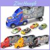 Ultimate Toy Truck Carrier Play Set With 4 Vibrant Mini Cars And Road Signs