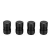 4pcs Tire Valve Stem   Aluminum Alloy Black Tire Stem Covers for Cars Mountain Bikes
