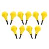 10PCS Archery Arrow Head Safety Arrow Tips Screw in Nylon Archery Accessory for Hunting Game Practice Kids Adults Yellow