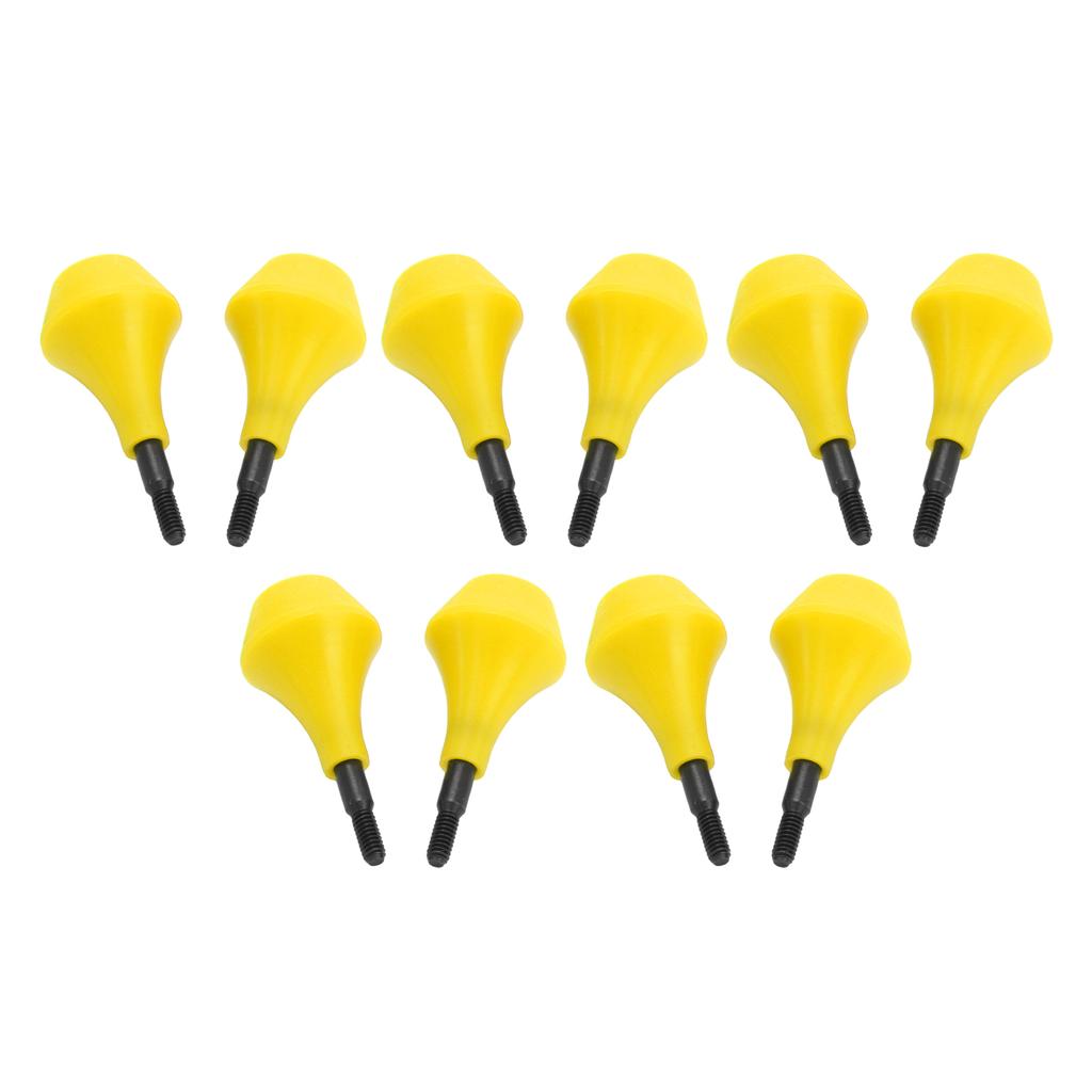10PCS Archery Arrow Head Safety Arrow Tips Screw in Nylon Archery Accessory for Hunting Game Practice Kids Adults Yellow