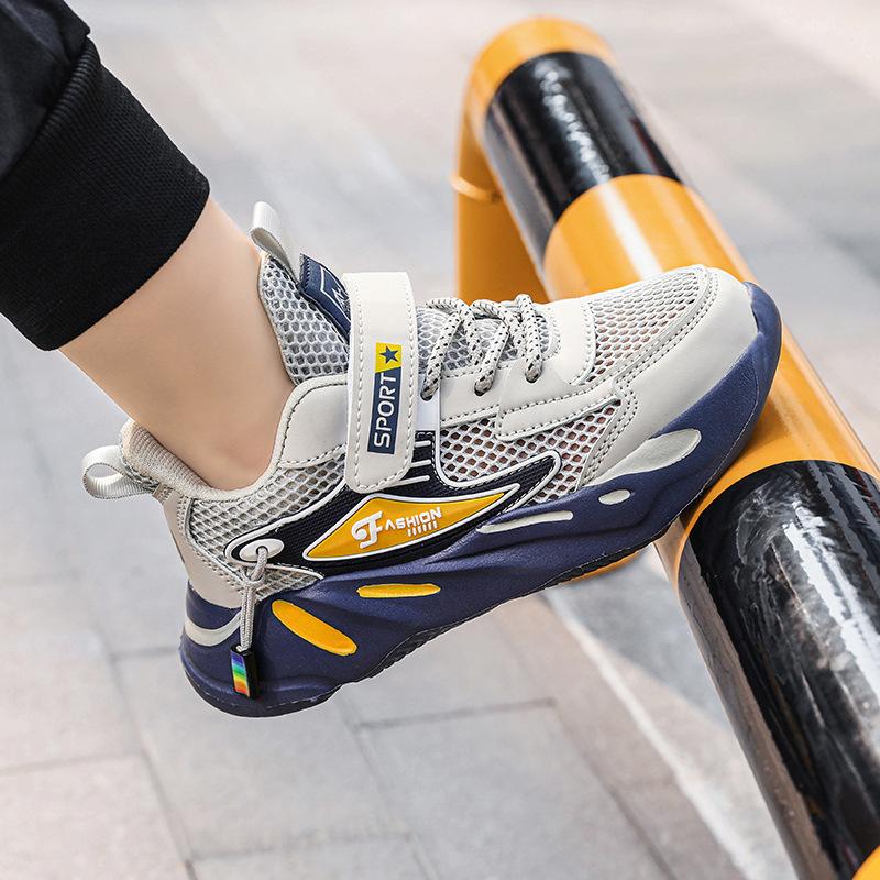 

Однослойные дышащие сетчатые кроссовки для мальчиков Classmates, легкие детские сетчатые кроссовки для детей среднего и старшего возраста, весенне-осенние сетчатые детские кроссовки 29