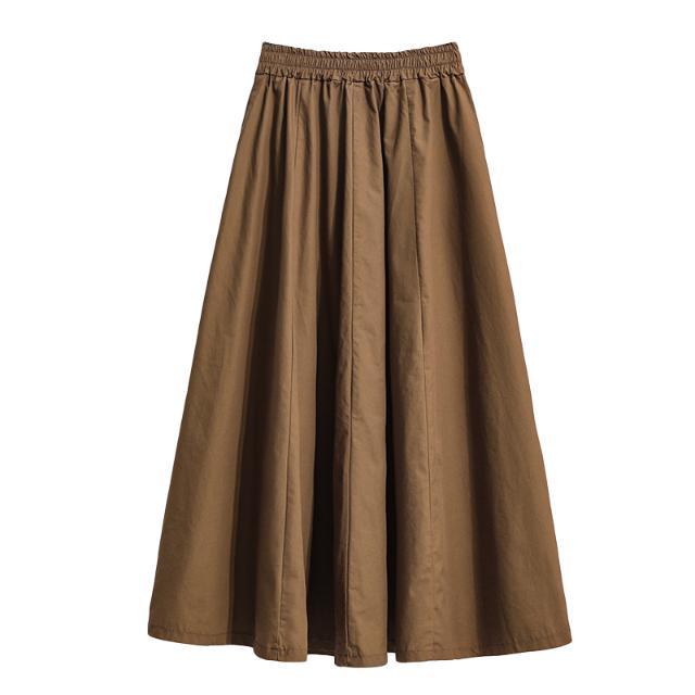 Plus Size Women High Waist Skirts Spring Summer Classic Mid-long Skirt Female A-line Skirt